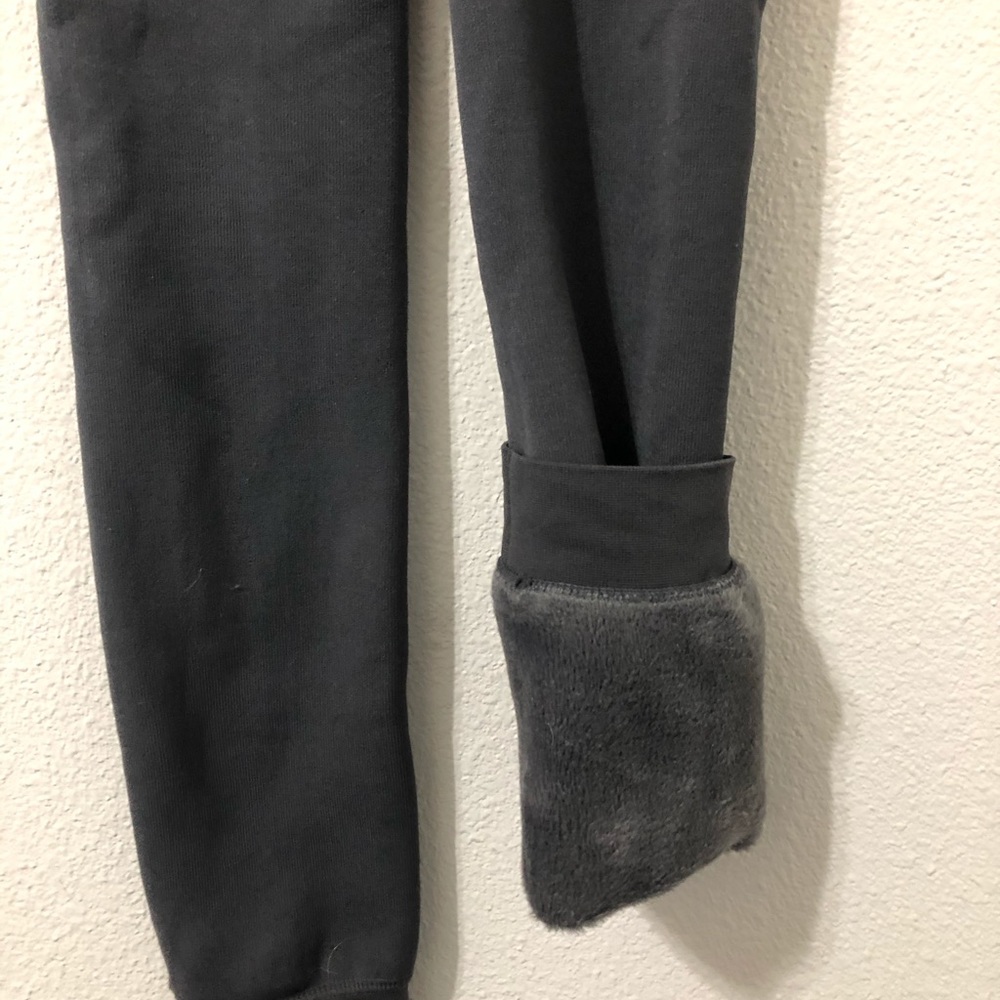 Fur lined leggings